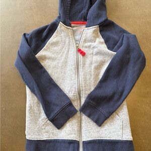 Cat & Jack Navy and Gray Zip-Up Hoodie